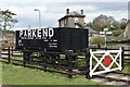 SO6107 : Preserved coal wagon opposite the station at Parkend by David Martin