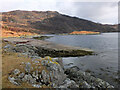 NC2234 : Old ferry slipway, Kylestrome by Jim Barton