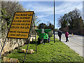 SP3065 : Rugby Road closures over Easter, Leamington by Robin Stott