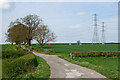 SO8496 : Farm road near Trescott in Staffordshire by Roger  D Kidd