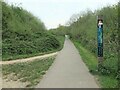 SU4510 : Shoreburs Greenway sign at Miller's Pond by Christine Johnstone