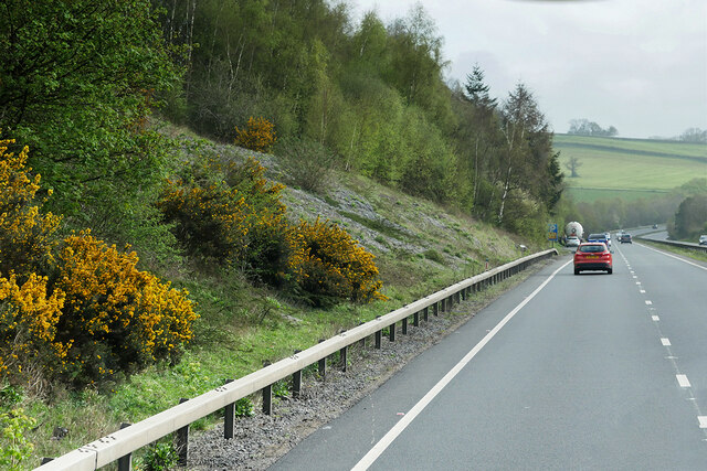 Eastbound A38 between Goodstone and Bickington