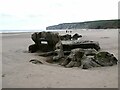 TA1476 : Derelict pillbox at Reighton Gap by Oliver Dixon