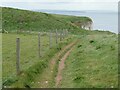 TA2173 : The Headland Way at Dykes End by Oliver Dixon