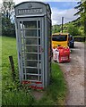 SO2821 : Grey phonebox in rural Monmouthshire by Jaggery