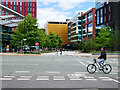 SJ8397 : Cyclist near First Street by David Dixon