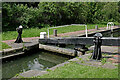 SJ9100 : Top gate at Wolverhampton Locks No 12 by Roger  D Kidd