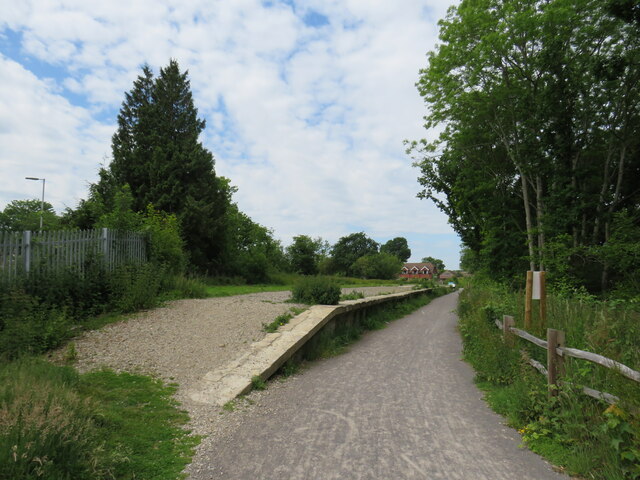 Disused platform at Christ's Hospital station, near Horsham