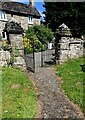 SO3424 : Churchyard exit gates, Walterstone, Herefordshire by Jaggery