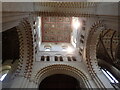 TL1407 : Looking up to the crossing tower in St Albans Cathedral by Marathon