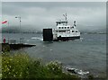 NS1858 : Great Cumbrae - CalMac Loch Shira arrives at Great Cumbrae by Rob Farrow