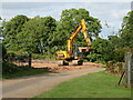 NT5049 : Excavator at work by M J Richardson