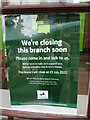 SP5008 : Closure Notice at Lloyds Bank, Summertown by David Hillas