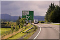 NH7584 : A9 approaching the Dornoch Firth Bridge at Ardjachie by David Dixon