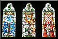 NS1059 : Bute - Mount Stuart - Stained glass above entrance by Rob Farrow