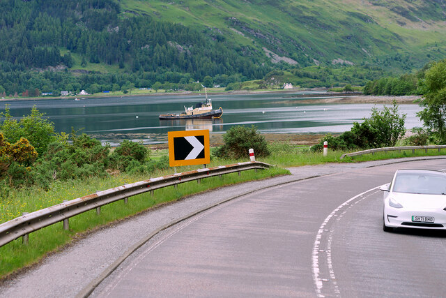 A87 alongside Loch Duich