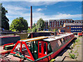 SJ9398 : Narowboat at Portland Basin by David Dixon