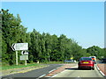 SJ3326 : The A5 south at turn for B5009 to Whittington by Roy Hughes