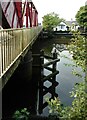 NS4967 : Rolling lift bridge over the White Cart Water by Richard Sutcliffe