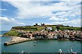 NZ9011 : View towards the East Cliff and Whitby Abbey by Jeff Buck