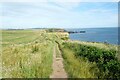 NZ9210 : The England Coast Path approaching Saltwick Bay by Jeff Buck