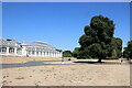 TQ1876 : Parched Lawns outside the Temperate House, Kew by Nigel Mykura