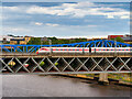 NZ2463 : LNER Azuma Train on the King Edward VII Railway Bridge by David Dixon