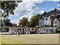 ST3087 : Bowls match, Belle Vue Park (1) by Robin Drayton