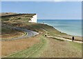 TV5695 : Chalk cliffs at Beachy Head by Mat Fascione