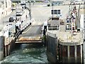 SZ3589 : Yarmouth, Isle of Wight - Ferry port - loading ramp by Rob Farrow