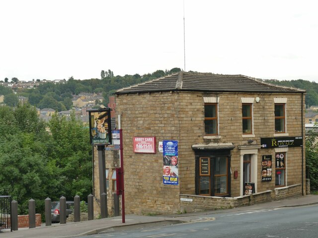 Sign for the Bath Hotel, Halifax Road, Dewsbury