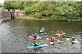 SO8886 : Canoe lessons on the Stourbridge Canal by David Martin