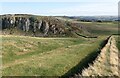 NY7567 : Hadrian's Wall near Steel Rigg by Rob Farrow