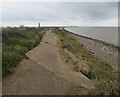 TA4113 : Fallen road on Spurn Point by Hugh Venables