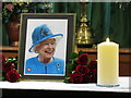 TQ0145 : Wonersh - Queen Elizabeth Memorial Tribute by Colin Smith