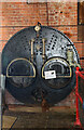 SK2423 : National Brewery Centre - boiler front by Chris Allen