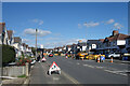 SU1582 : Road Works along Croft Road by Des Blenkinsopp