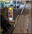 ST3089 : October 18th 2022 Shell fuel prices, Malpas Road, Newport by Jaggery