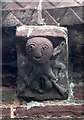 SO4430 : Church of St Mary and St David, Kilpeck - Sheela-na-gig by Chris Allen