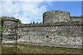 SH6076 : Beaumaris Castle: outer curtain wall and moat by Bill Harrison