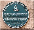 SE3171 : Ripon Liberty Courthouse: Blue Plaque by Gerald England