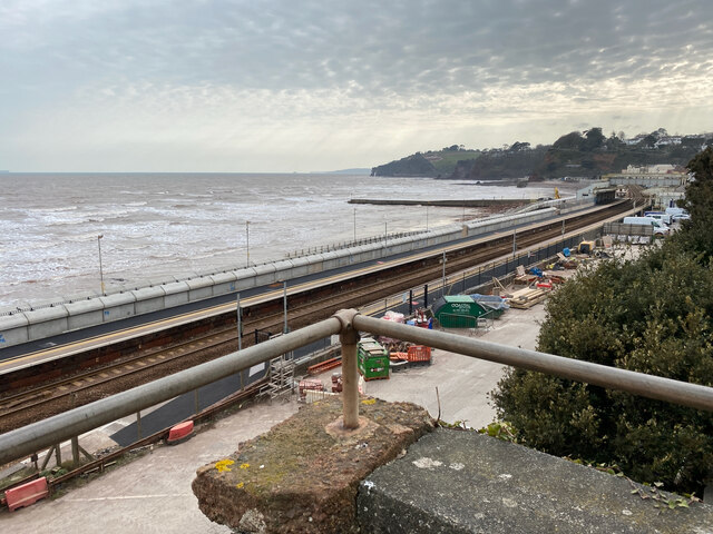 Works at Dawlish station