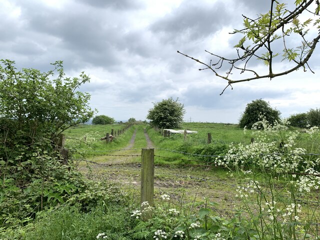 Farm tracks near St James' Church, Newchapel