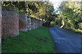 TM3973 : Crinkle-crankle wall, Walpole Road, Bramfield by Christopher Hilton