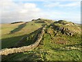 NY7266 : Hadrian's Wall near Thorny Doors by Adrian Taylor