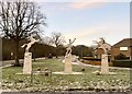 SJ8146 : Philip Astley sculpture, Silverdale by Jonathan Hutchins