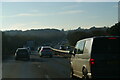 TL9726 : A12 Colchester bypass dipping into the Colne valley by Christopher Hilton