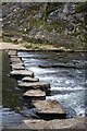 SK1551 : Dovedale - stepping stones by Stephen McKay