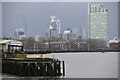 TQ3777 : View across the mouth of Deptford Creek by David Martin