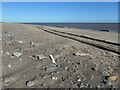 TA4214 : Tracks on the beach, Spurn Point by Christine Johnstone